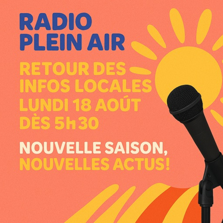 Plein Air : retour de l&#039;info région ce lundi 18 août