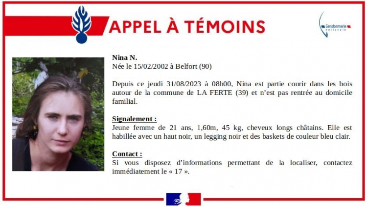 Jura : disparition inquiétante