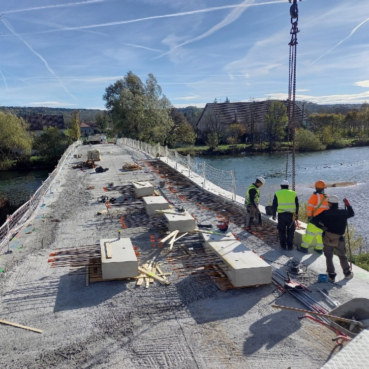 Pont du Navoy : Les travaux routiers sur la bonne voie