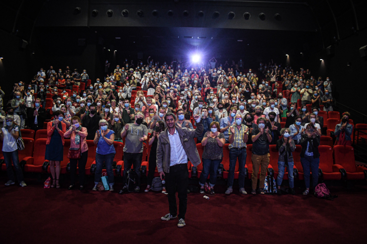 François Ruffin au Mégarama des Beaux-Arts pour son film « Debout les femmes »