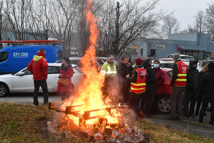 Mobilisation des agents de l’énergie à Besançon