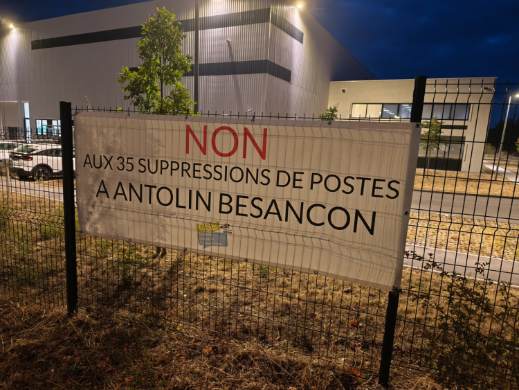 Automobile : 35 emplois menac&eacute;s chez Antolin &agrave; Besan&ccedil;on, les &eacute;lus locaux au chevet du site