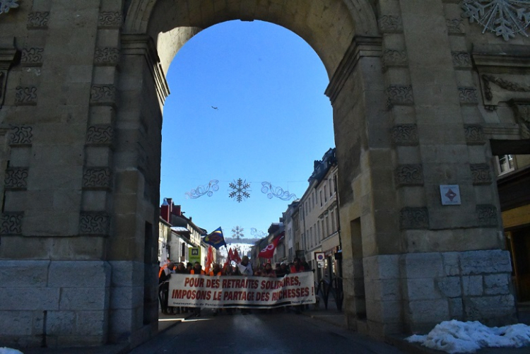 Reforme des retraites : 500 personnes mobilisées à Pontarlier