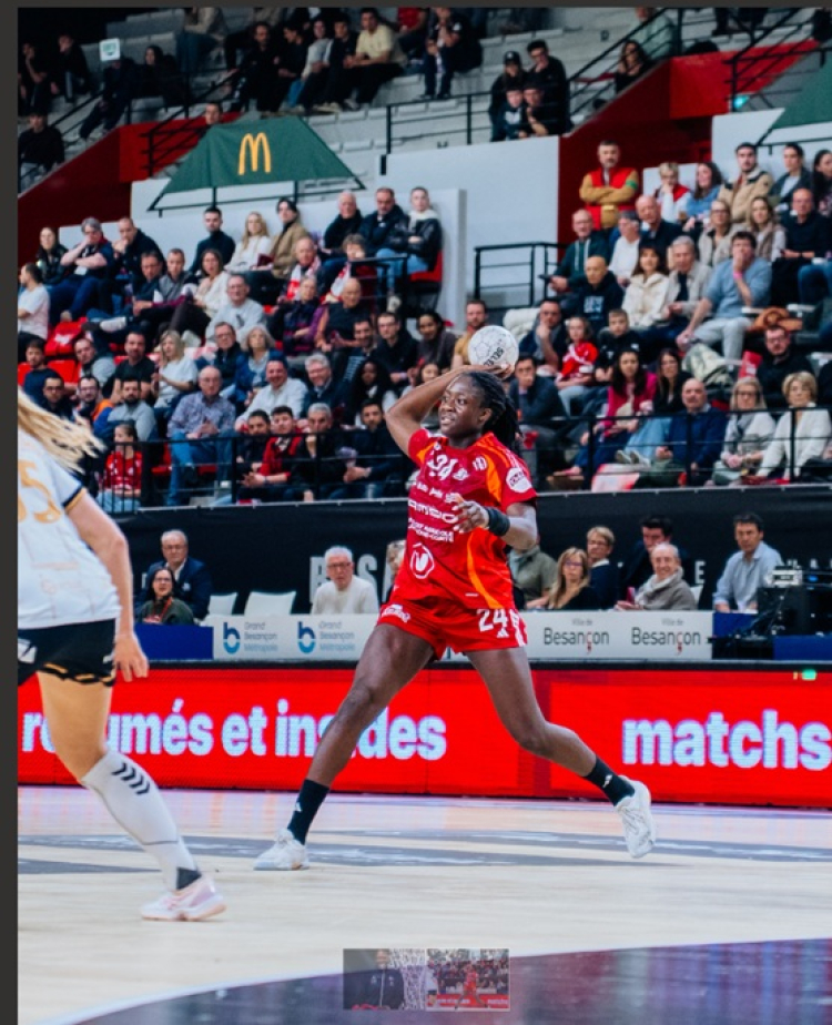 Handball : Charit&eacute; Mumbongo reste une saison de plus &agrave; Besan&ccedil;on