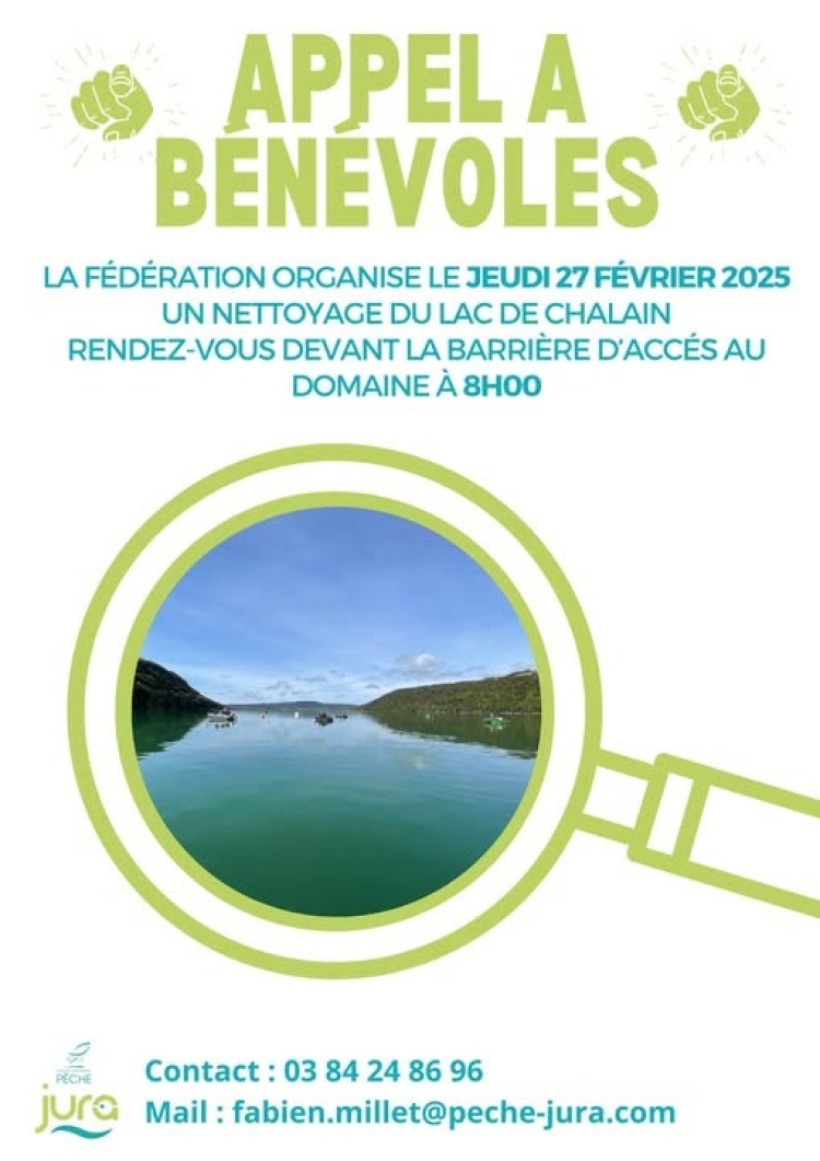 Jura : grand nettoyage du lac de Chalain avant l&#039;ouverture de la pêche à la truite