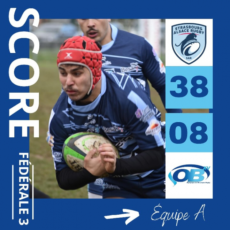 Rugby / Fédérale 3 : l&#039;OB battu à Strasbourg