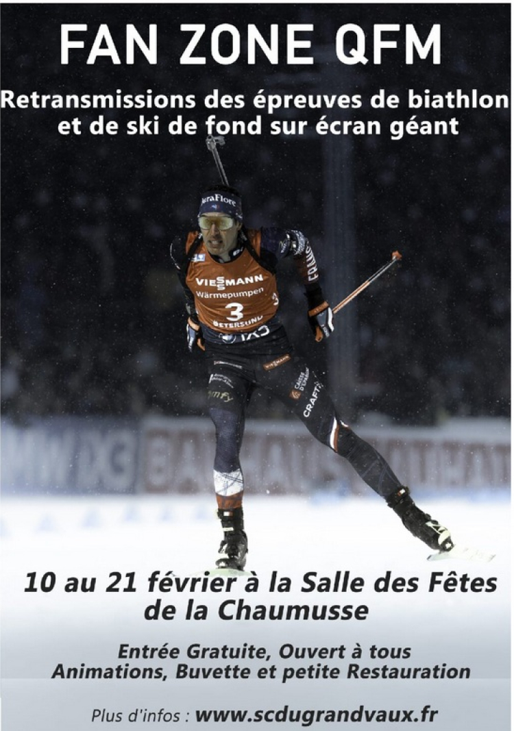 La Chaumusse : une fan Zone Quentin Fillon Maillet