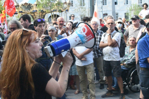 L&#039;Insoumise Sévérine Véziès a pris la parole 