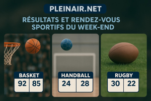 Sports collectifs : les rendez-vous et résultats sportifs du week-end