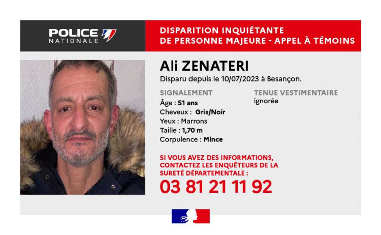 Besançon : Disparition inquiétante