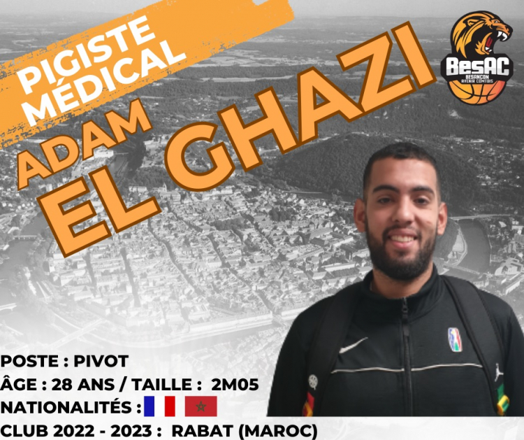Basket : Adam El Ghazi s’engage avec le BesAC