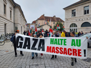 Besançon : 900 personnes défilent pour un cessez-le-feu à Gaza
