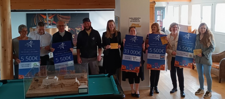 Les Etoiles Noires : un chèque global de 55.000 euros aux associations partenaires