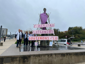 CHRU Minjoz de Besançon : Une action symbolique pour alerter sur la situation de l&#039;hôpital