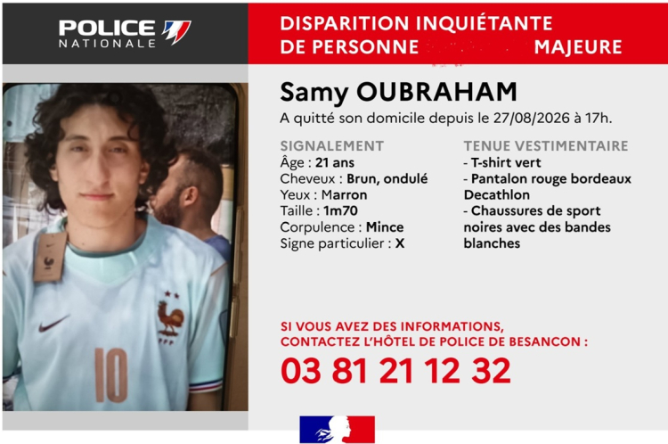 Besan&ccedil;on : le jeune Samy retrouv&eacute; sain et sauf