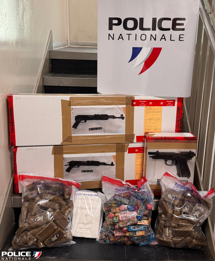 Rue D&uuml;rer &agrave; Besan&ccedil;on : importante saisie de drogue et d&rsquo;armes dans un appartement