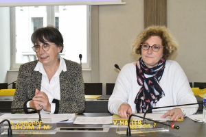 Anne Vignot. Frédérique Baer, elue en charge des commerces et du programme d&#039;action coeur de ville