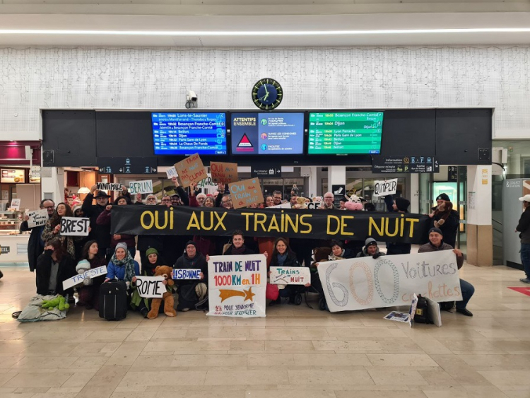 Besançon : Mobilisation pour demander un plan ambitieux pour les trains de nuit
