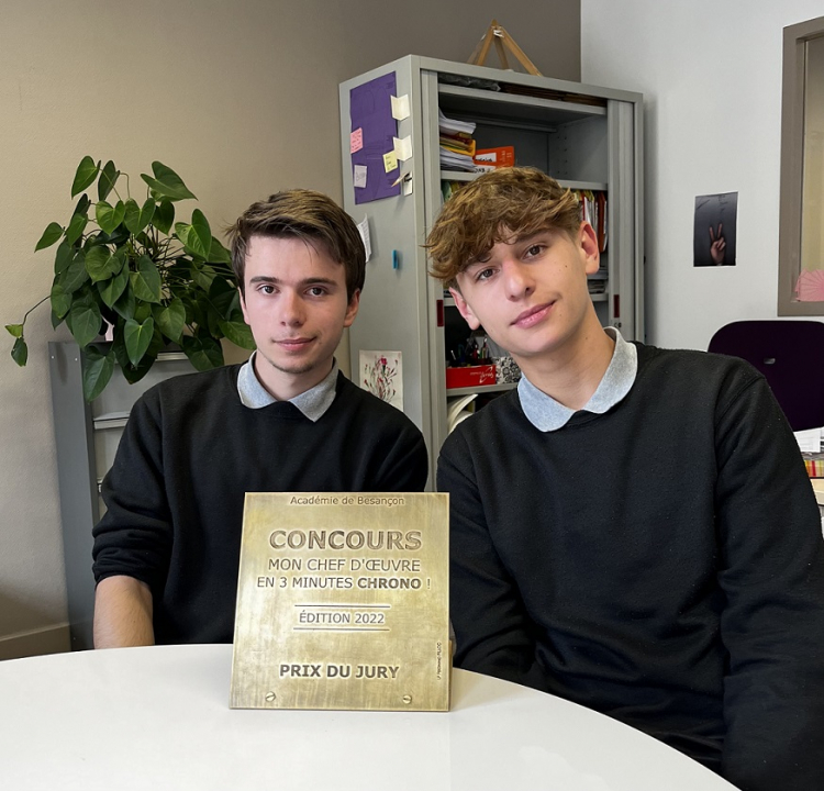 « Mon chef d’œuvre en 3 min chrono » le nouveau concours du rectorat de Besançon a sélectionné son grand gagnant