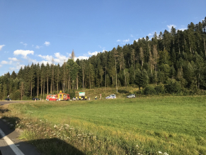 Accident à l&#039;intersection de Doubs