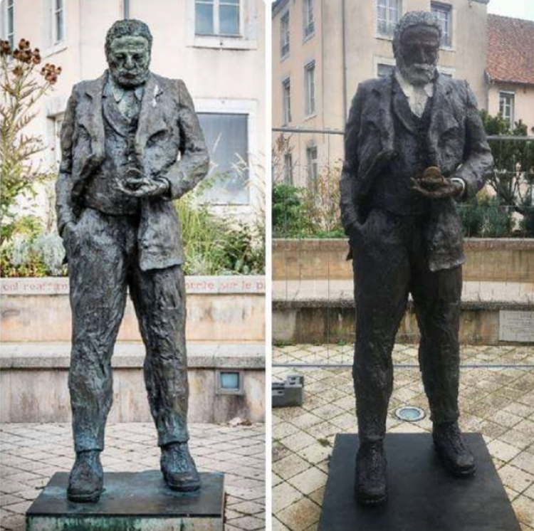 Besançon : restauration de la statue de Victor Hugo
